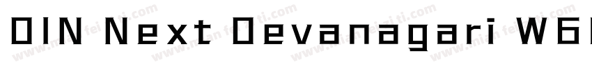 DIN Next Devanagari W60 Bold字体转换